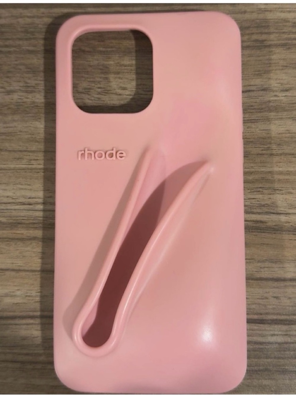 RHODE Pink Silicone iPhone Case without lip gloss - Picture 2 of 6